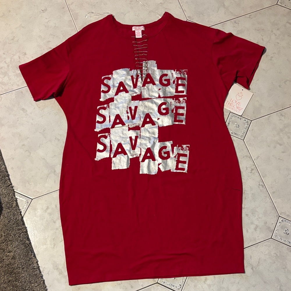 Savage Red Asymmetrical Dress